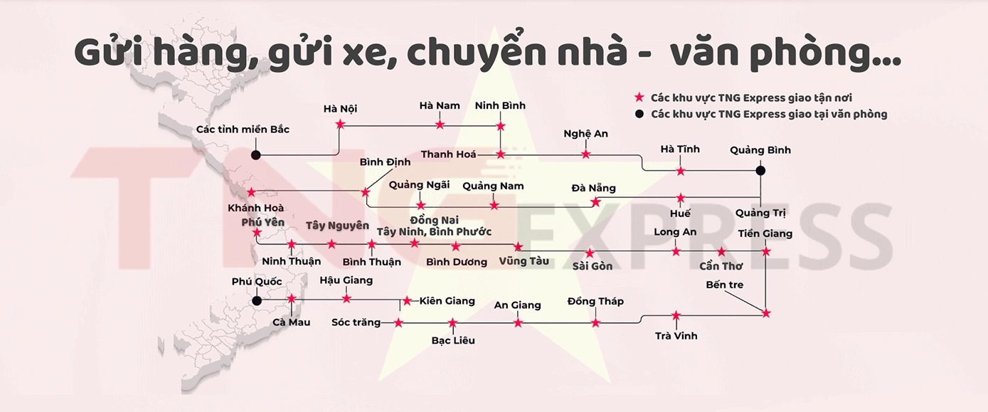 Chuyển nhà trọn gói Bắc Nam TNG Express