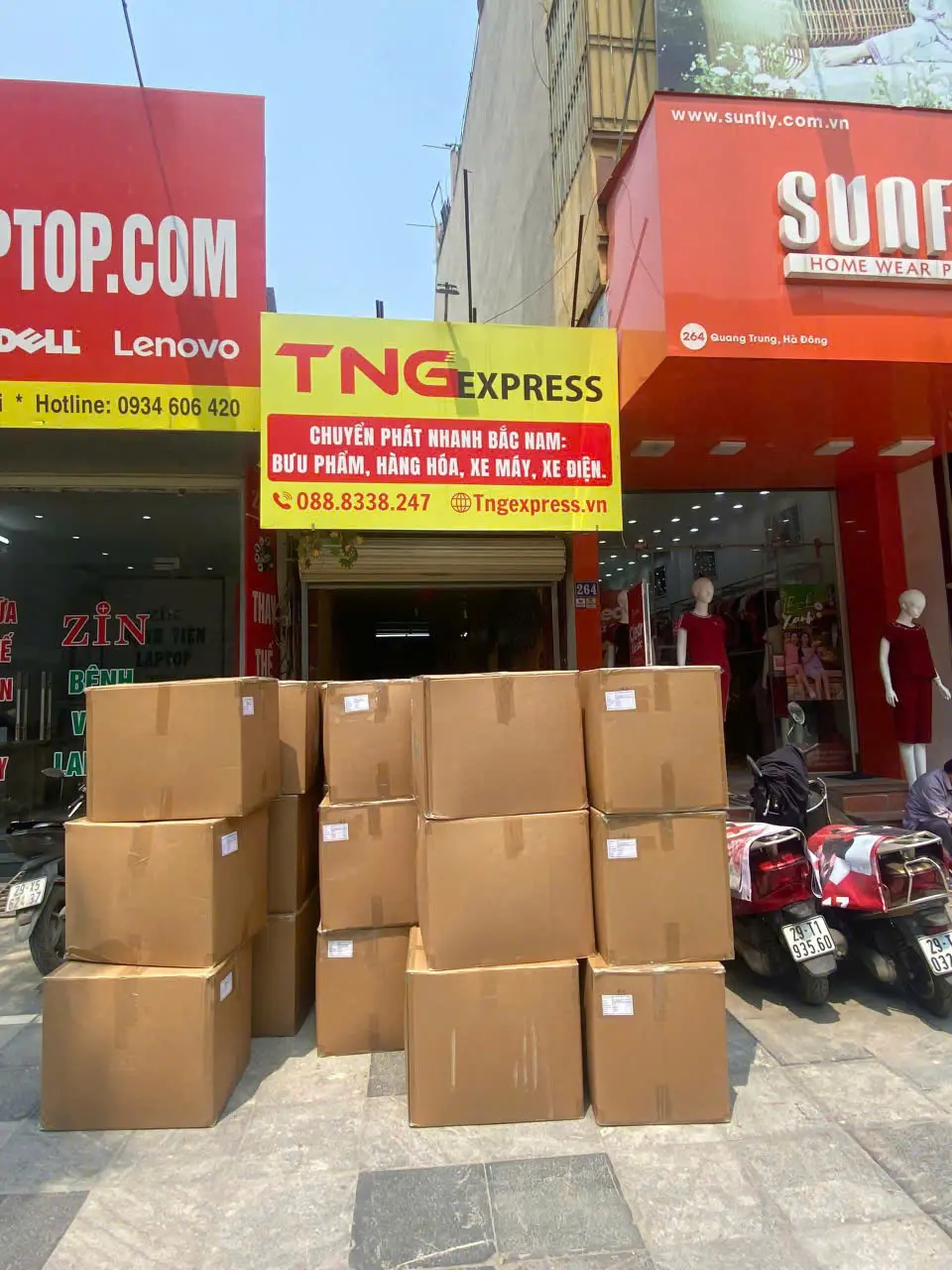 Gửi xe máy Hà Nội Khánh Hòa có bọc tại TNG Express