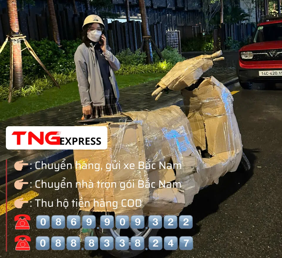 Gửi xe máy Sài Gòn Đà Nẵng có bọc chành xe TNG
